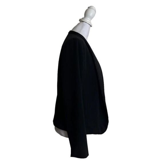 Vince Camuto Women’s Open Front Padded Shoulder Black Blazer Jacket Designer 6P - Picture 7 of 10